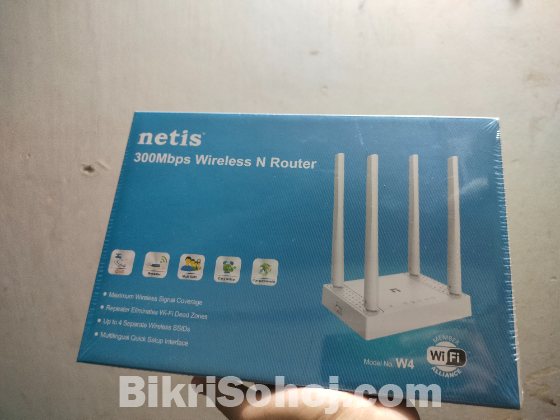 Netis W4 300 Mbps Ethernet Single-Band Wi-Fi Router